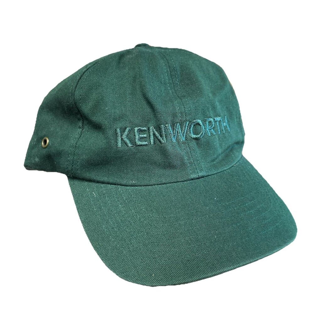 Men’s Kenworth Hat Cap Dark Green Trucking Trucker Semi 18 Wheeler